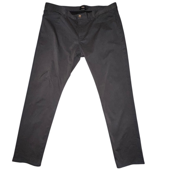 Theory | Men’s Haydin Straight Slim Fit Black Pants - Size 40 - Picture 5 of 15